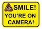 Smile You're on Camera Stickers 297mm x 210mm FS50A4