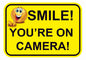 Smile You're on Camera Stickers 297mm x 210mm FS51A4