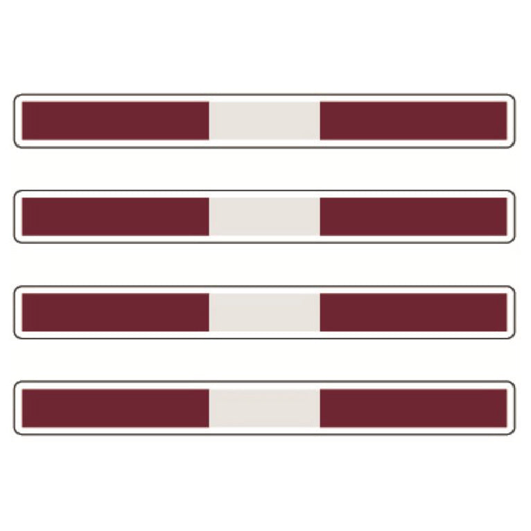 Long Flags Stickers 124mm x 14mm Choice of 14 FSS01-14