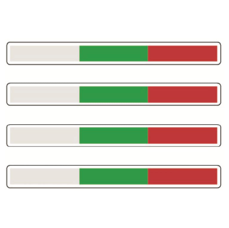 Long Flags Stickers 124mm x 14mm Choice of 14 FSS01-14