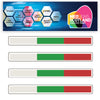 FSS12 Bulgaria Long Flags Stickers 124mm x 14mm
