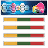 FSS14 Lithuania Long Flags Stickers 124mm x 14mm