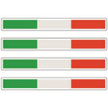 Long Flags Stickers 124mm x 14mm Choice of 14 FSS01-14