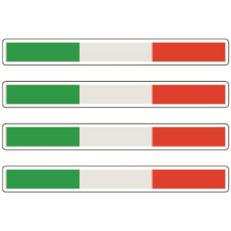 Long Flags Stickers 124mm x 14mm Choice of 14 FSS01-14