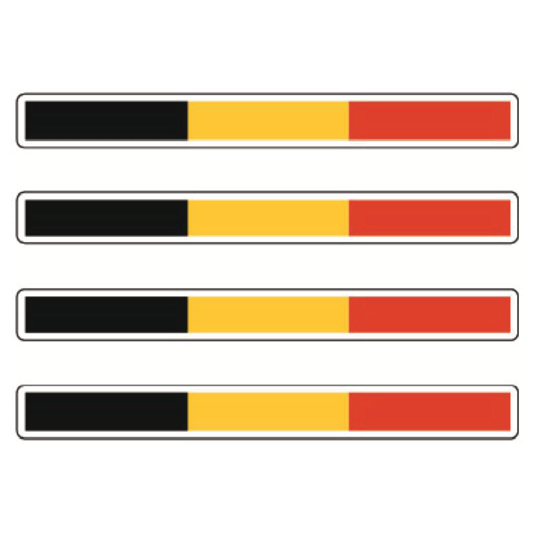 Long Flags Stickers 124mm x 14mm Choice of 14 FSS01-14