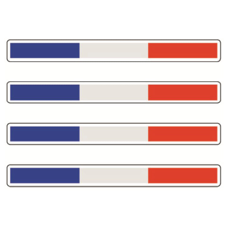 Long Flags Stickers 124mm x 14mm Choice of 14 FSS01-14
