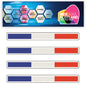 FSS03 France Long Flags Stickers 124mm x 14mm