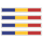 Long Flags Stickers 124mm x 14mm Choice of 14 FSS01-14
