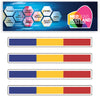 FSS04 Romania Long Flags Stickers 124mm x 14mm