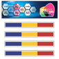 FSS04 Romania Long Flags Stickers 124mm x 14mm