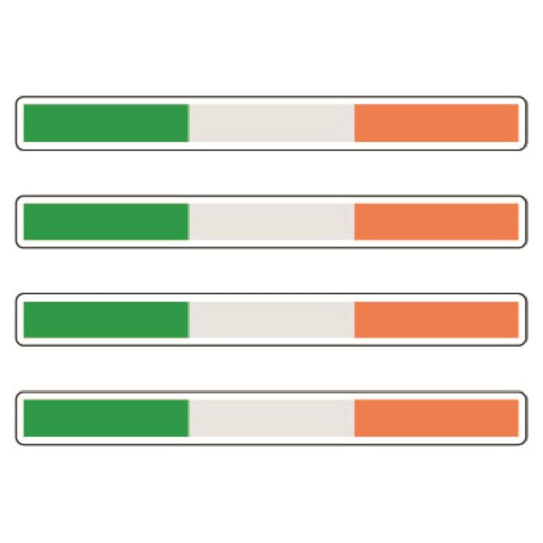 Long Flags Stickers 124mm x 14mm Choice of 14 FSS01-14