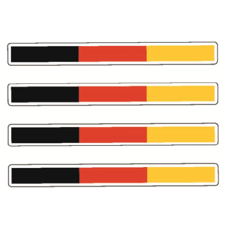 Long Flags Stickers 124mm x 14mm Choice of 14 FSS01-14