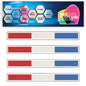 FSS07 Luxembourg Long Flags Stickers 124mm x 14mm