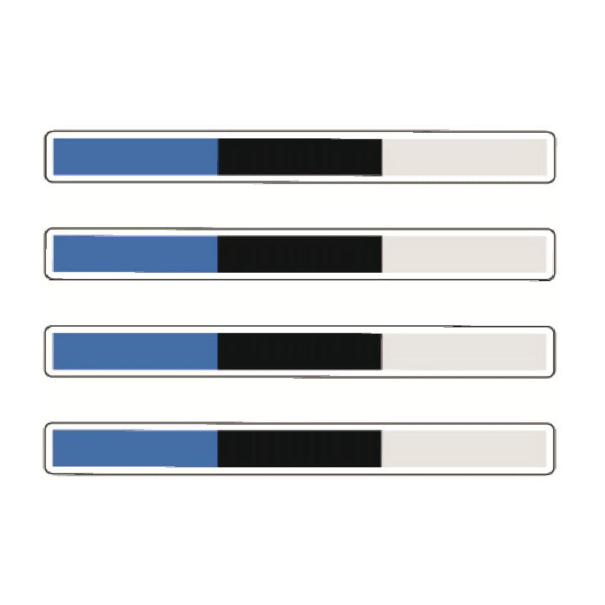 Long Flags Stickers 124mm x 14mm Choice of 14 FSS01-14