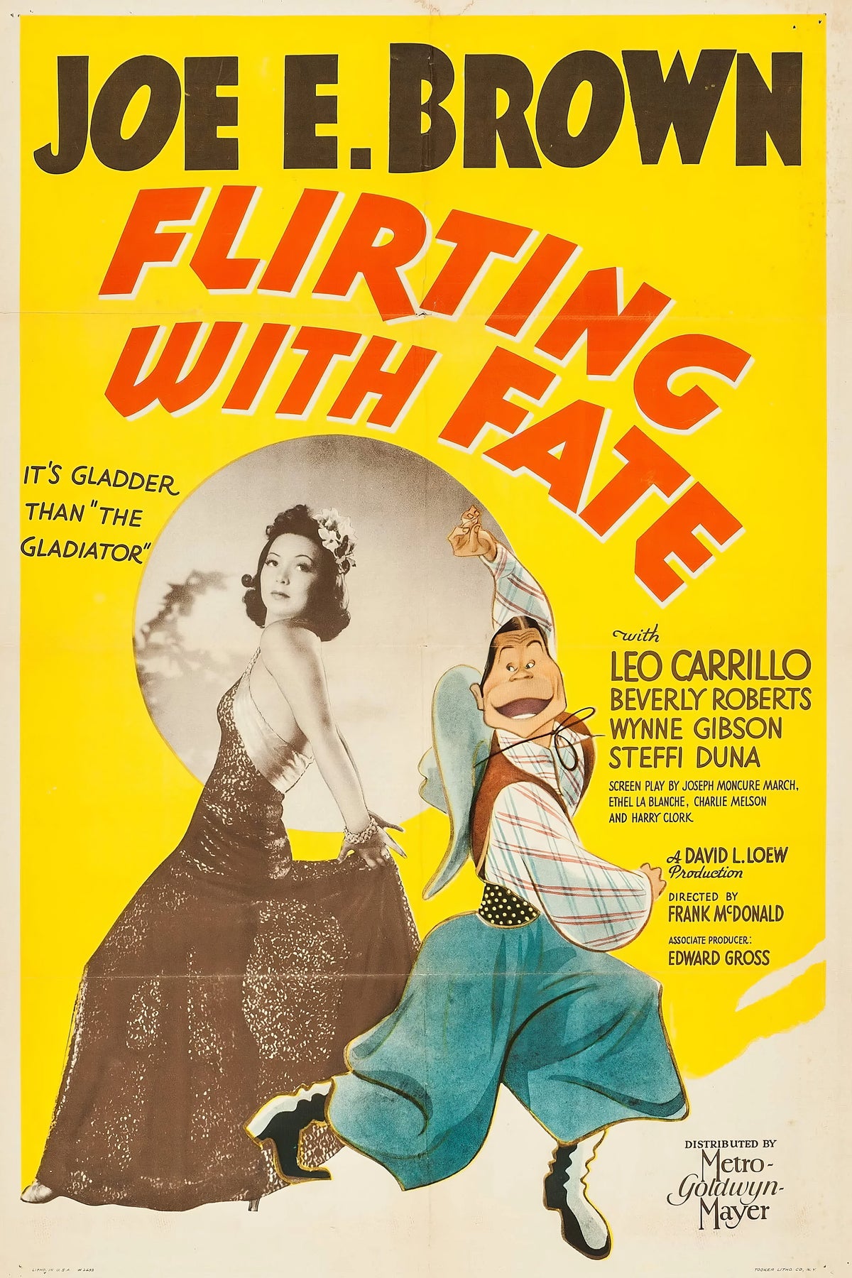 (1938) Flirting with Fate Film/Movie Premium Waterproof & Tear Resistant Posters