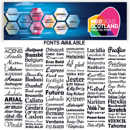HS11-20 Vinyl Wheelie Bin House Caravan Lodge Stickers x4 Numbers Road Street Name Various Designs Available