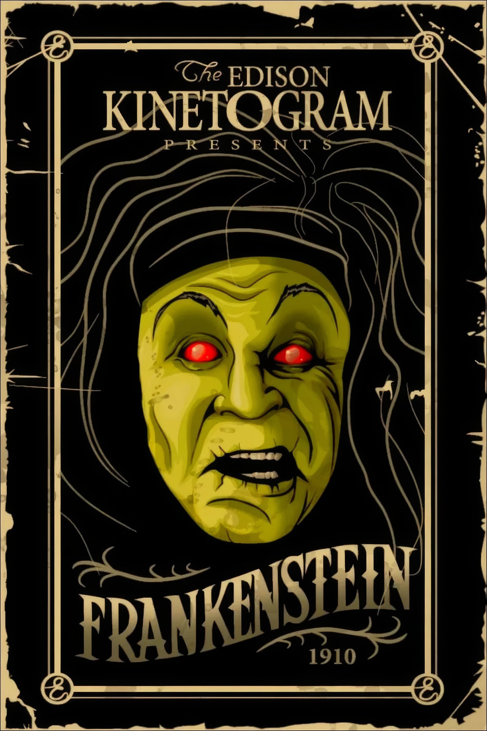1910 Frankenstein (1910) Film/Movie Premium Waterproof & Tear Resistant Posters