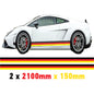 GR2.1/150x2 German Side Stripe 2100mm x 150mm for Porsche