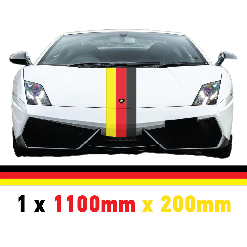 GR1.1/200x1 German Bonnet Stripe 1100mm x 200mm for Porsche