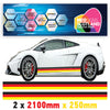 GR2.1/250x2 German Side Stripe 2100mm x 250mm for Porsche