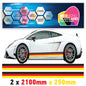 GR2.1/250x2 German Side Stripe 2100mm x 250mm for Porsche
