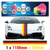 GR1.1 German Racing Bonnet stripe 1.1m (1100mm) Long laminated for BMW Volkswagen Audi sticker graphics various widths available