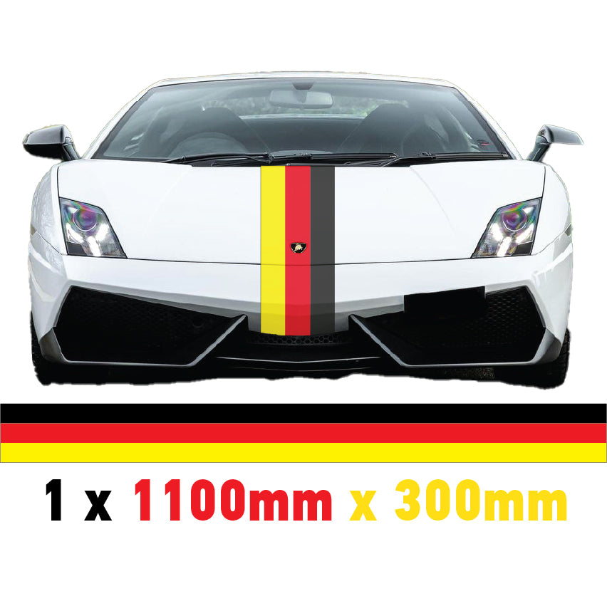 GR1.1/300x1 German Bonnet Stripe 1100mm x 300mm for Porsche