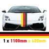 GR1.1/400x1 German Bonnet Stripe 1100mm x 400mm for Porsche