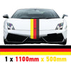 GR1.1/500x1 German Bonnet Stripe 1100mm x 500mm for Porsche