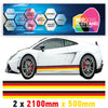 GR2.1/500x2 German Side Stripe 2100mm x 500mm for Porsche