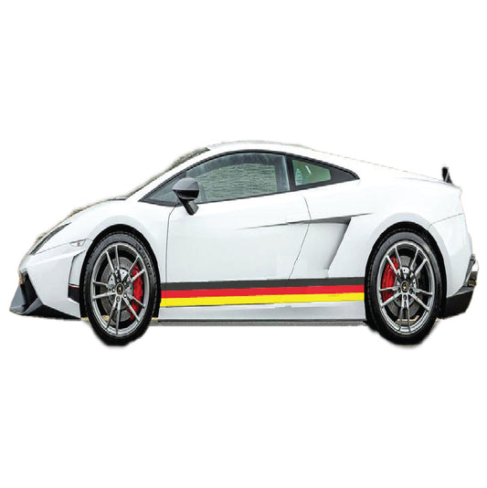 GR2.1 German Racing Side stripe 2x2.1m (2100mm) Long laminated for Renault Peugeot Citroen sticker graphics various widths available