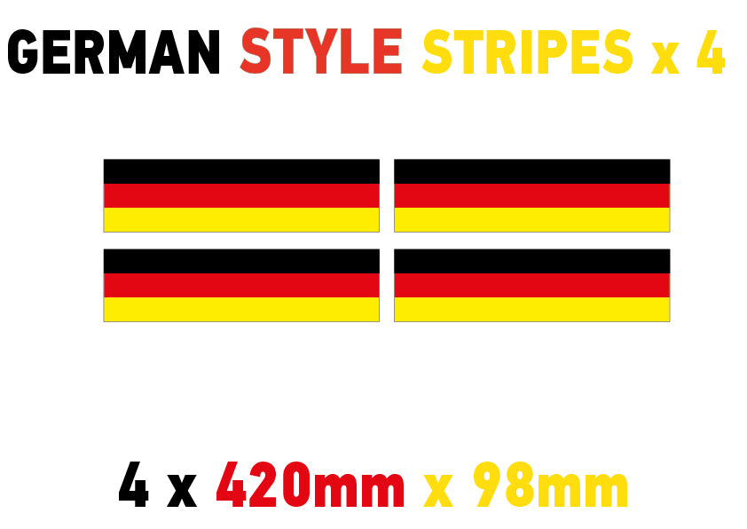 German, French, Italian Racing Pin Stripes and Bonnet Stripes