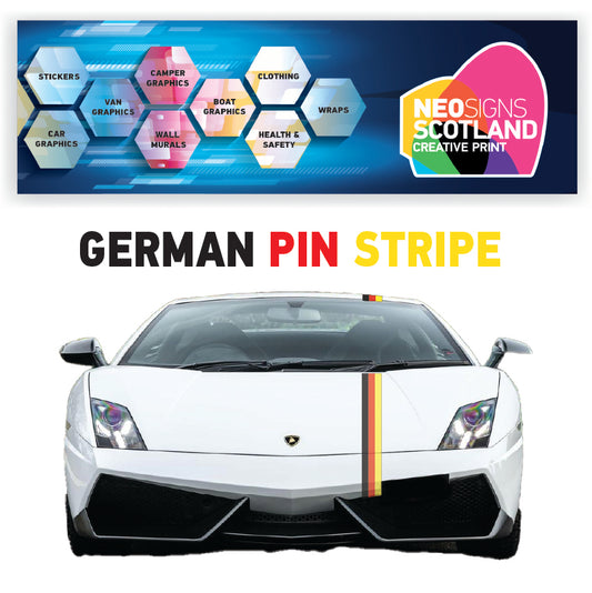 GRP German Racing Pin Stripes 1.2m (1200mm) Long laminated for Renault Peugeot Citroen sticker graphics various widths available