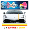 GRP German Racing Pin Stripes 1.2m (1200mm) Long laminated for Renault Peugeot Citroen sticker graphics various widths available