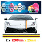 GRP German Racing Pin Stripes 1.2m (1200mm) Long laminated for Renault Peugeot Citroen sticker graphics various widths available