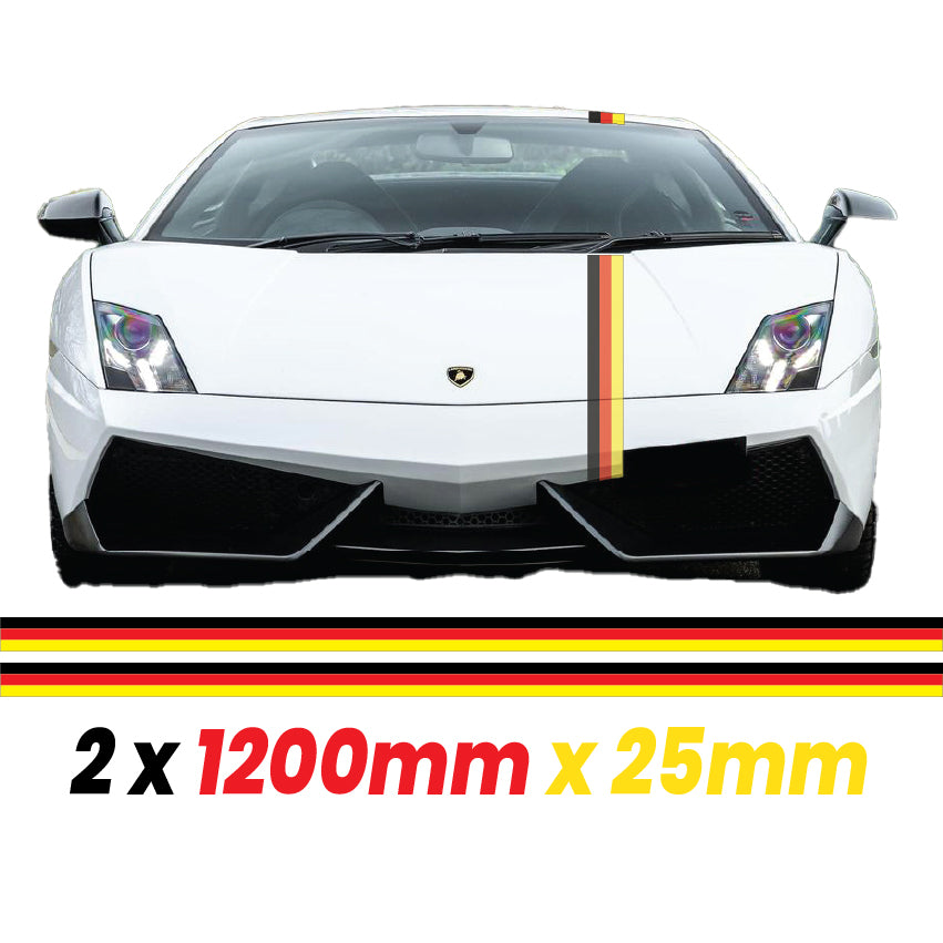 German, French, Italian Racing Pin Stripes and Bonnet Stripes