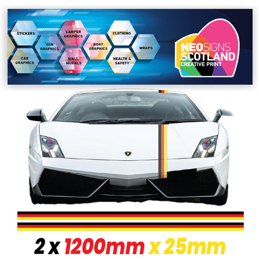 GRPIN25 German Pin Stripes 1200mm X 25mm for Porsche