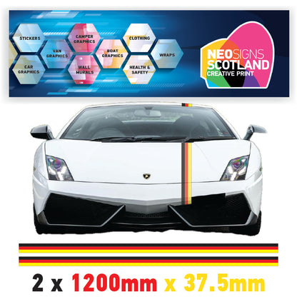 GRP German Racing Pin Stripes 1.2m (1200mm) Long laminated for Renault Peugeot Citroen sticker graphics various widths available