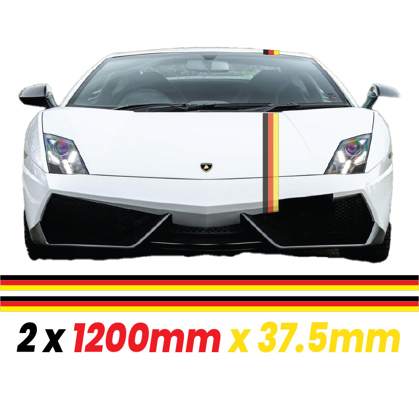 German, French, Italian Racing Pin Stripes and Bonnet Stripes