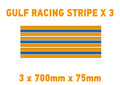 Gulf Racing Bonnet Stripes