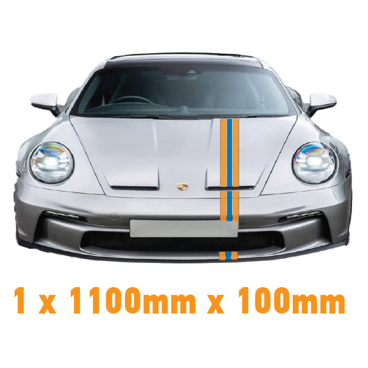GU1.1A Gulf Racing Bonnet Stripe 1100mm wide For Porsche