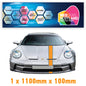 GU1.1B/1x100 Gulf Racing Bonnet Stripe 1100mm x 100mm For Porsche