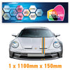 GU1.1A/1x150 Gulf Racing Bonnet Stripe 1100mm x 150mm For Porsche