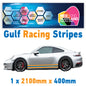 GU2.1A/1x400 Gulf Racing Side Stripe 2100mm x 400mm For Porsche