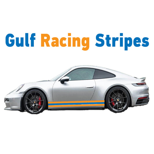 GU2.1Ax1 Gulf Racing Side Stripe 2100mm wide For Porsche