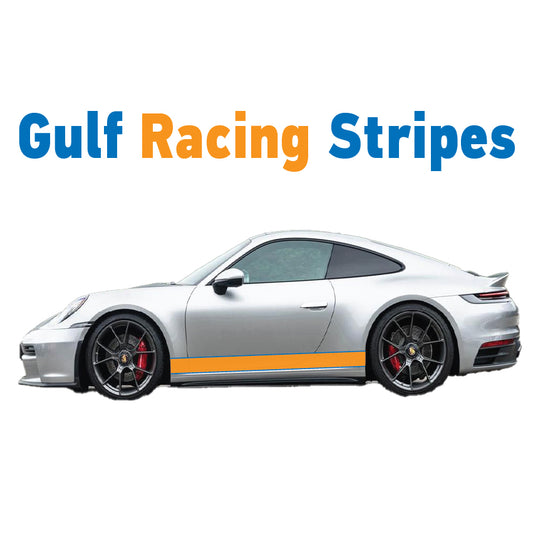 GU2.1Bx1 Gulf Racing Side Stripe 2100mm wide For Porsche