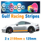 GU2.1B/2x125 Gulf Racing Side Stripe 2100mm x 125mm For Porsche