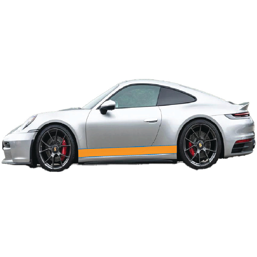 Gulf Racing Style B Side Stripes Various Sizes Available