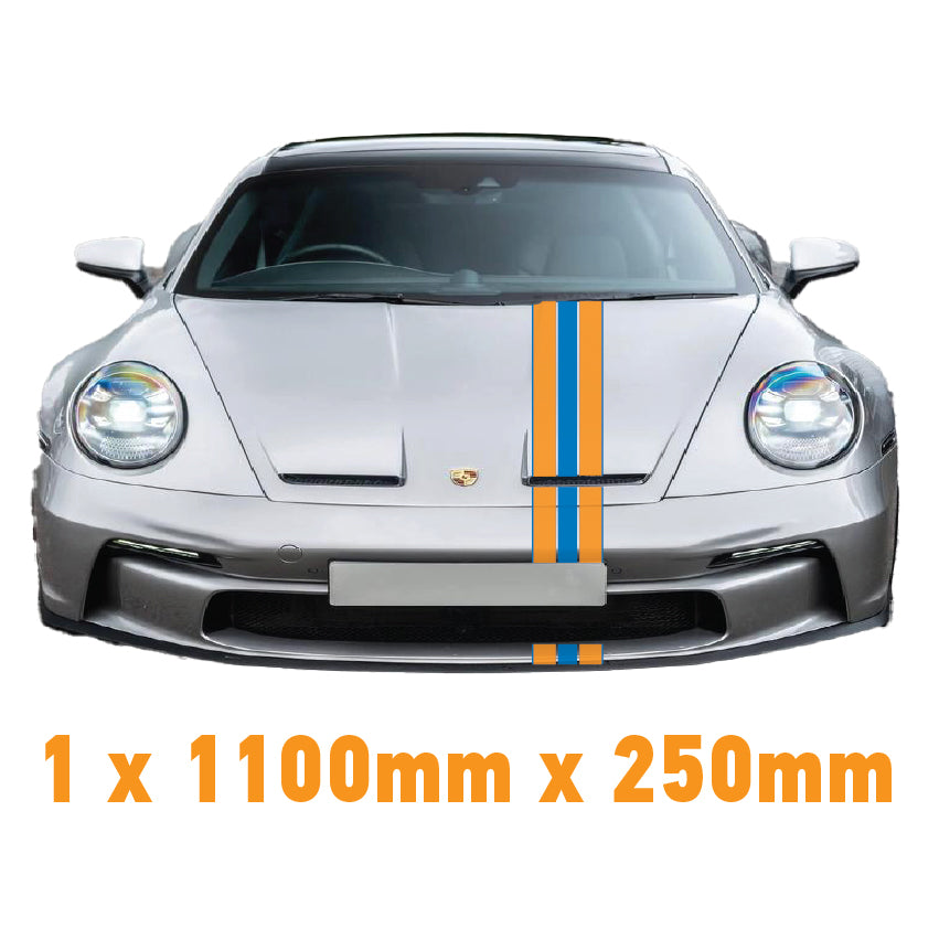 Gulf Racing Bonnet Stripes