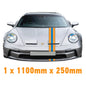 GU1.1A/1x250 Gulf Racing Bonnet Stripe 1100mm x 250mm For Porsche